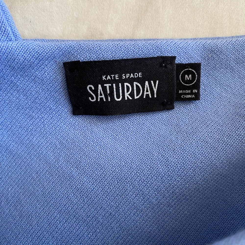 Kate Spade ♠️ Saturday | Periwinkle Light Blue Cut Out Bodycon Midi Dress | M